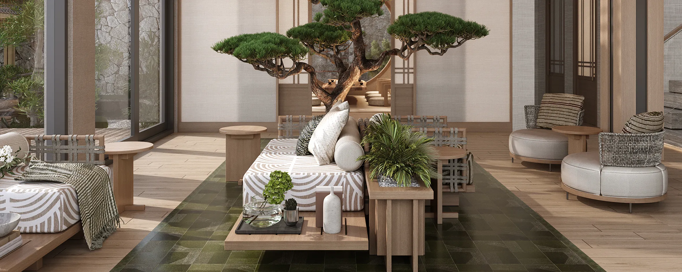 Onsen clubhouse & Yamaki park